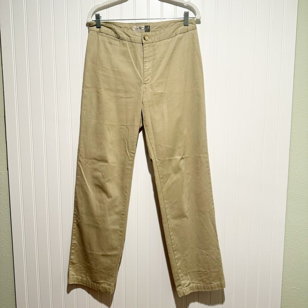 Vintage GAP Low Rise Khaki Pants Slim Straight Leg Size 8